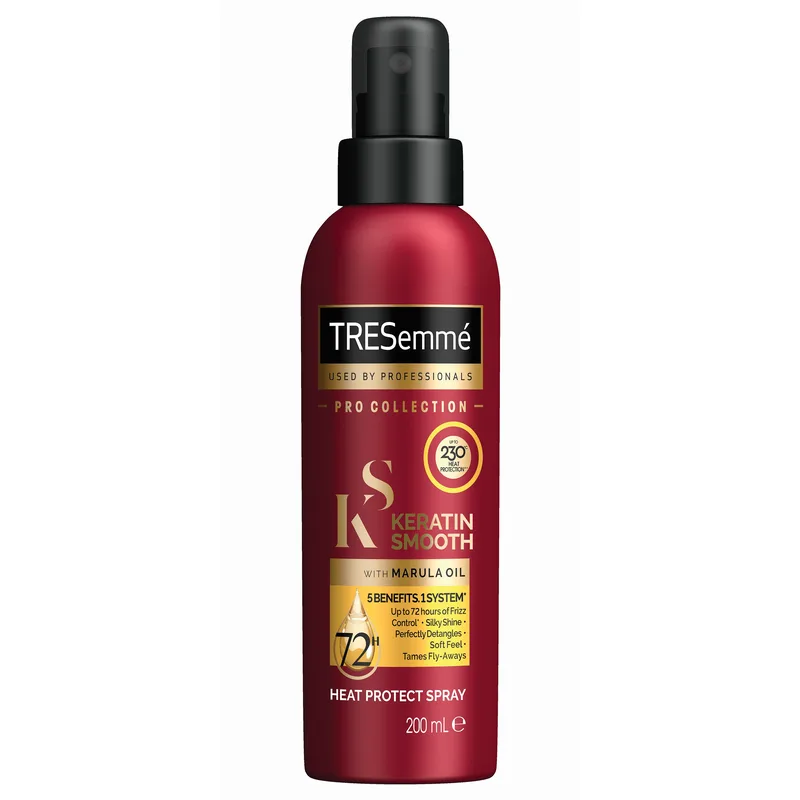 TRESemme Keratin Smooth Heat Protect Spray With Marula Oil Προστατευτικό Spray με Έλαιο Κερατίνης & Κατά του Φριζαρίσματος 200ml