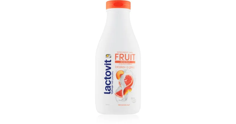 Lactovit Peach and Grapefruit Energy Shower Gel (Fruit Shower Gel) - 500 ml