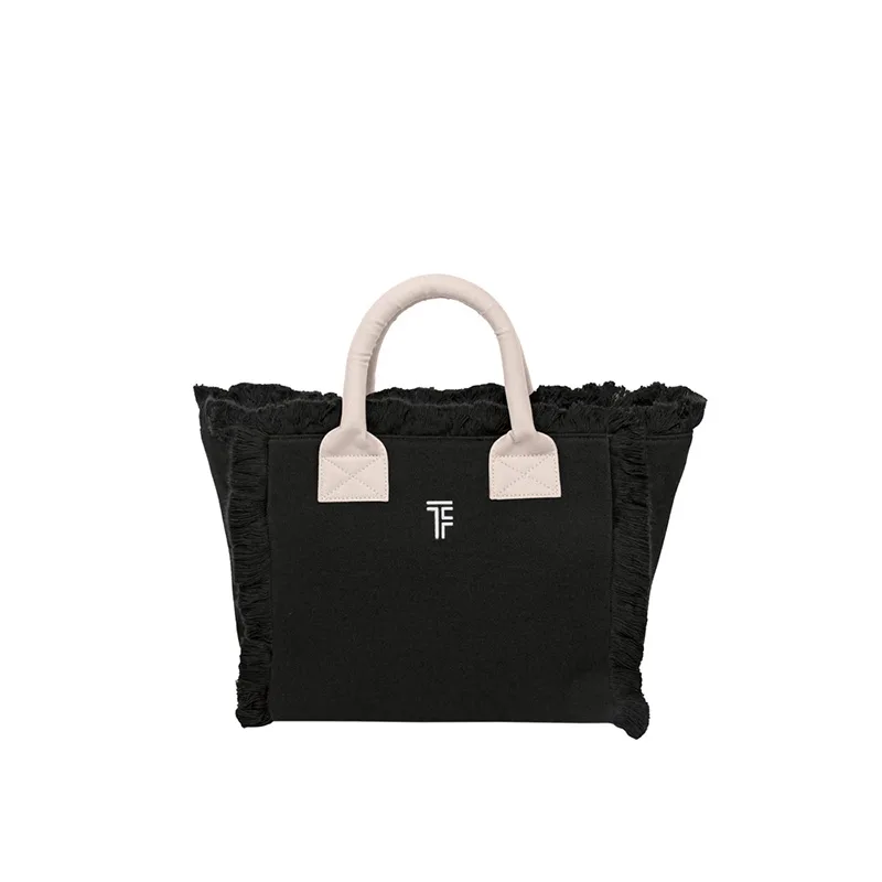 Τσάντα Θαλάσσης 26x24x16 Feel & Touch Caribbean Black/Ammos