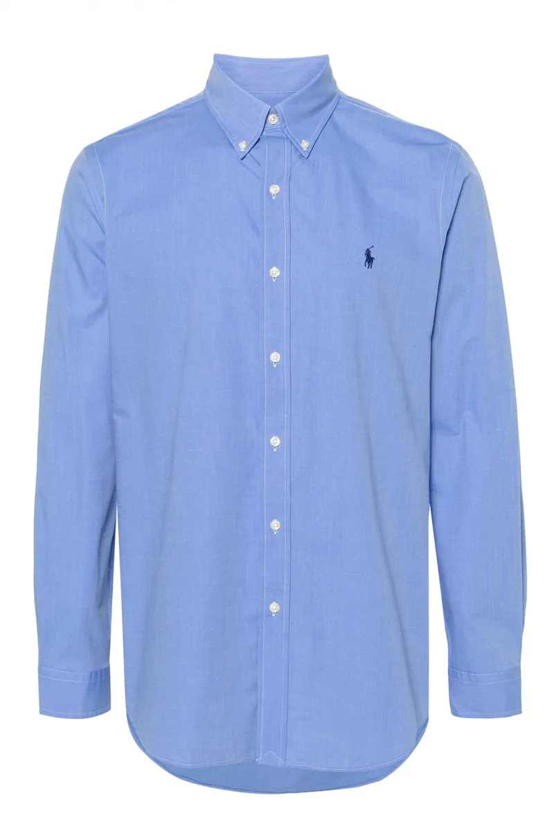 RALPH LAUREN ΠΟΥΚΑΜΙΣΟ BUTTON DOWN CUSTOM FIT ΣΙΕΛ
