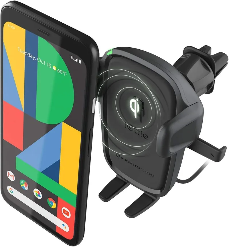 iOttie 2 in 1 Easy One Touch Wireless 2 - Βάση Ασύρματης Φόρτισης για Κινητά έως 6.7" για CD & Αεραγωγούς Αυτοκινήτου - 7.5W - Black (HLCRIO143)