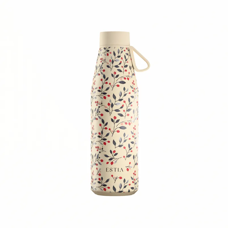 Μπουκάλι Θερμός 500ml Estia Save The Aegean Flow Bloom Μπεζ 01-42028