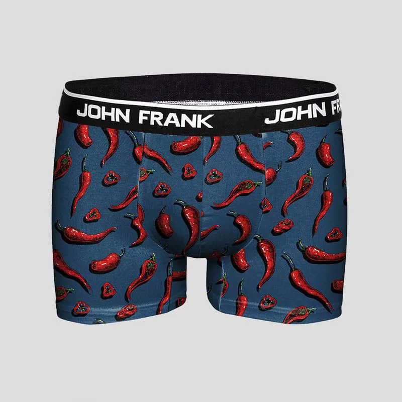 Ανδρικό Boxer Hot Peppers Βαμβακερό John Frank 3061 Πολύχρωμο