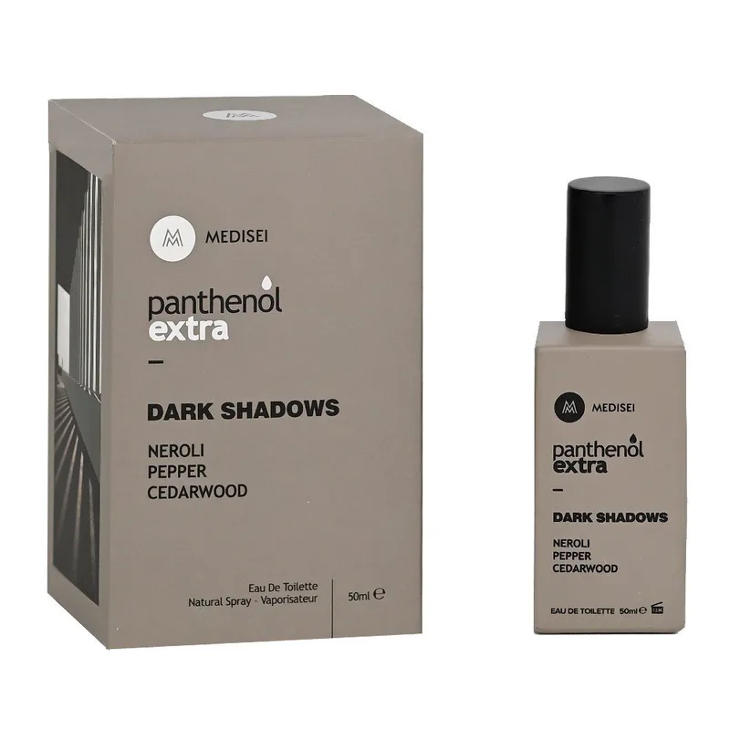 Panthenol Extra Dark Shadows Eau De Toilette Ανδρικό Άρωμα με Νέρολι, Πιπέρι & Κέδρο 50ml