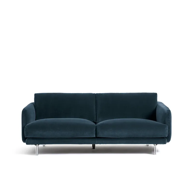 Καναπές με ταπετσαρία από βελούδο Μ101xΠ195xΥ76cm