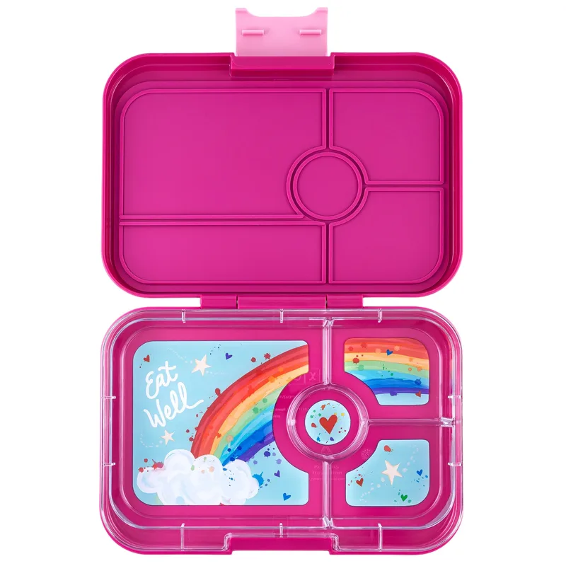Φαγητοδοχείο Ενηλίκων Yumbox Yumbox Tapas 4-sections Malibu Purple / Rainbow