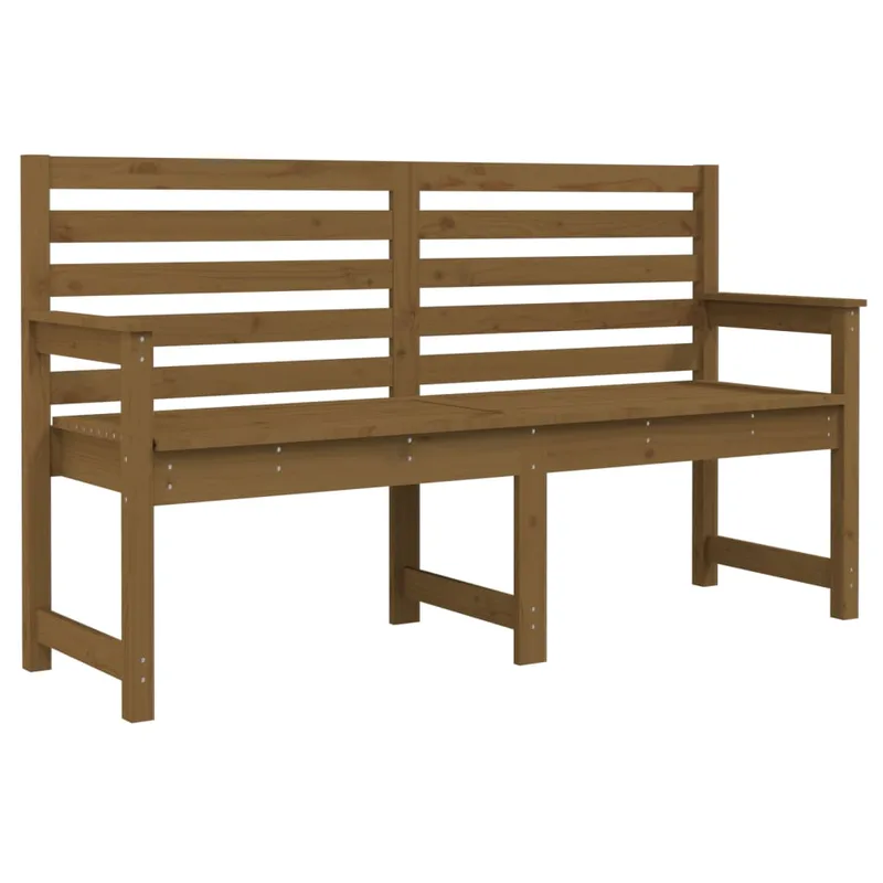 vidaXL Πάγκος Κήπου Μελί 159,5 x 48 x 91,5 εκ. από Μασίφ Ξύλο Πεύκου