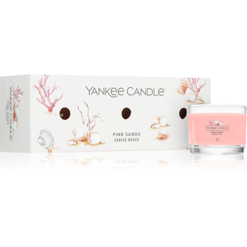 Yankee Candle Ροζ Sands σετ δώρου 3x37 γρ