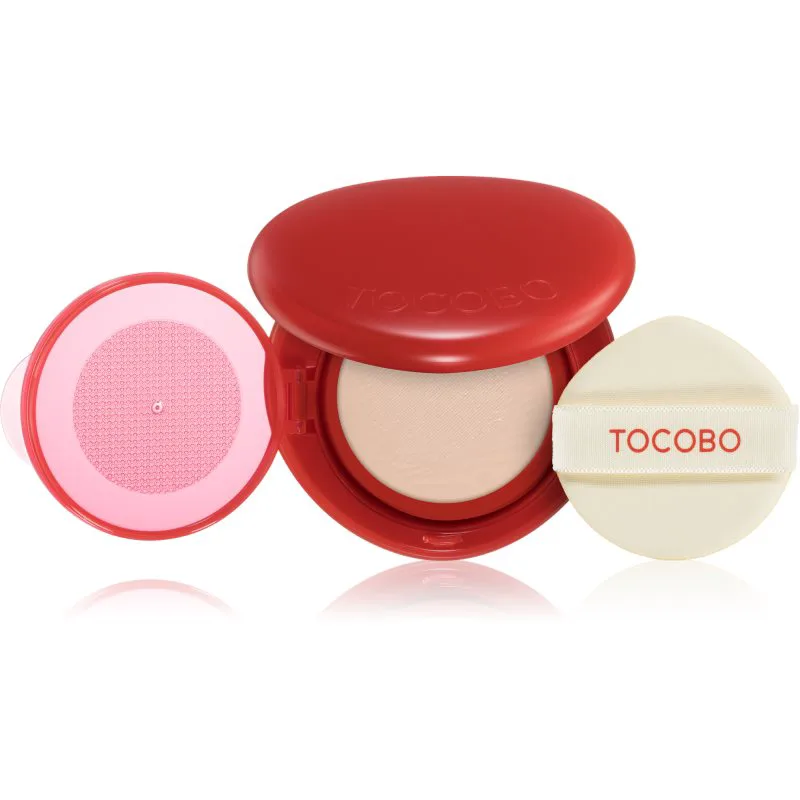 TOCOBO Apple Dewy Fit Cushion μακράς διαρκείας μεικ απ σε σφουγγαράκι SPF 50+ απόχρωση 21C Peach 15 γρ