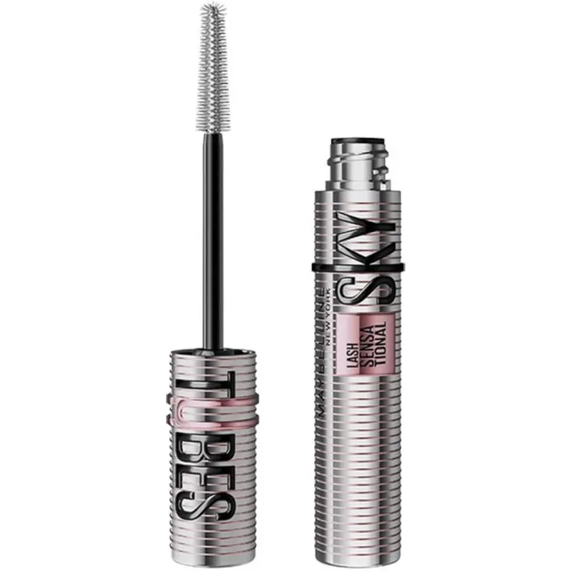 Maybelline Lash Sensational Sky Tubes Μάσκαρα για Εντυπωσιακό Πλούσιο Όγκο & Αξεπέραστο Μήκος 7ml - 801 Very Black / Noir