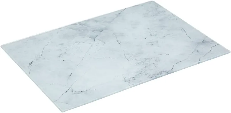 5Five Επιφάνεια Κοπής Γυάλινη Marble White 30x40cm