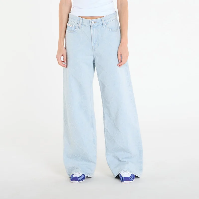 Τζιν Calvin Klein Jeans Low Rise Baggy Needle Jeans Blue S/28