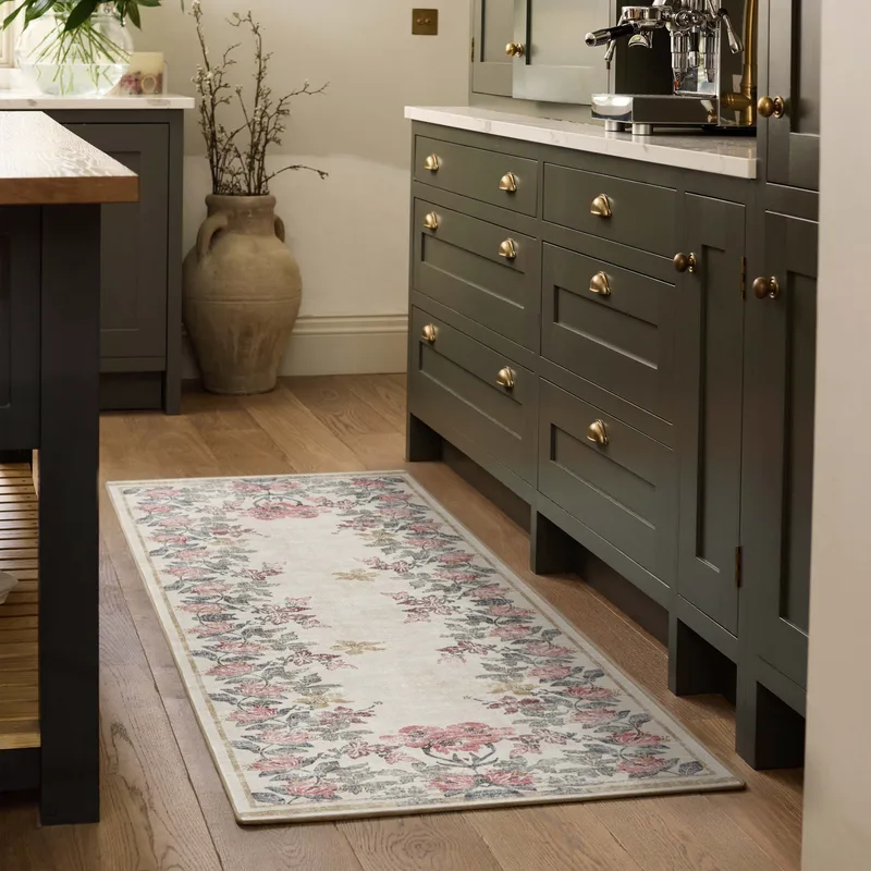 Botanical Border Eco-Washable Runner