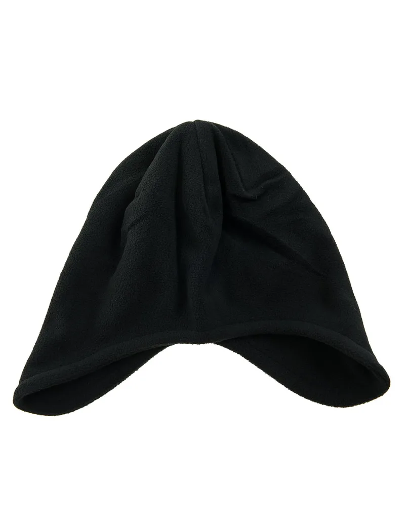 Σκούφος fleece με αυτιά σε μαύρο χρώμα