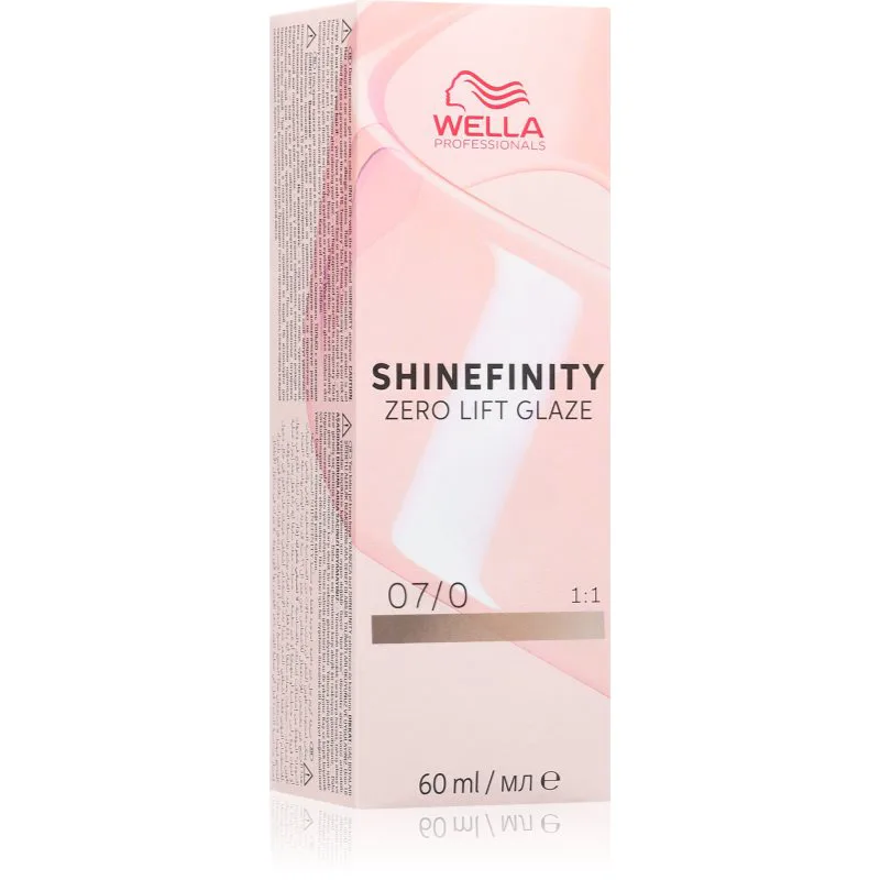 Wella Professionals Shinefinity Zero Lift Glaze ημιμόνιμη βαφή μαλλιών απόχρωση 07/0 60 ml