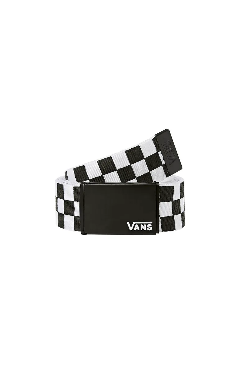 Vans υφασμάτινη ζώνη μονόχρωμη "Deppster II Web" - VN0A31J1Y281 Λευκό