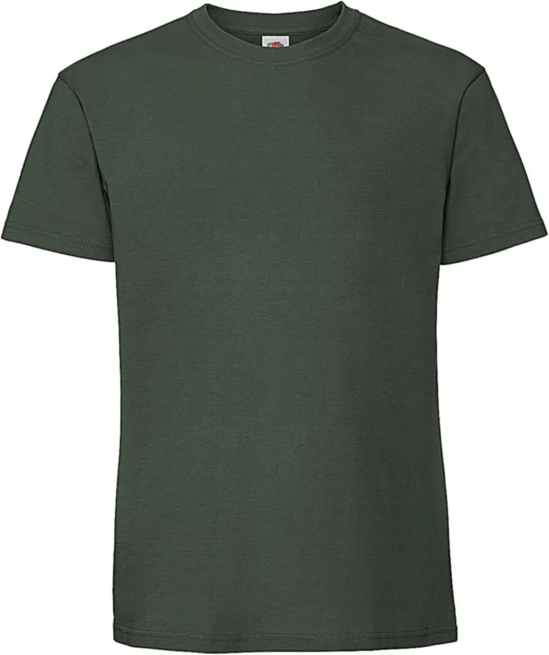 Ringspun Premium T-Shirt Iconic 195 Fruit of the Loom 61-422-0 Bottle Green