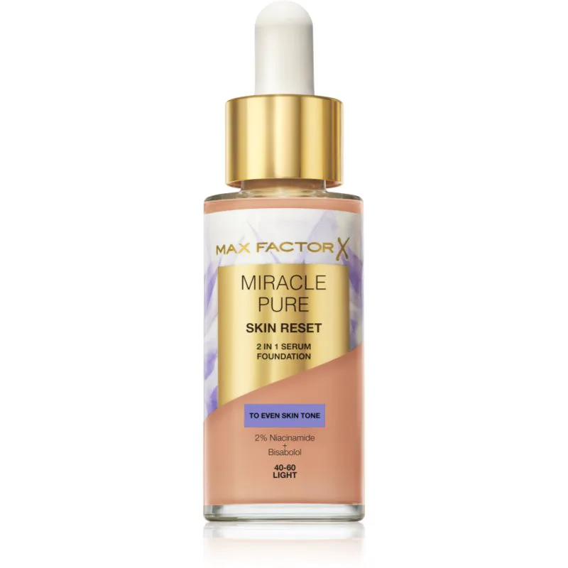Max Factor Miracle Pure Foundation σε μορφή serum απόχρωση 40-60 Light 30 ml