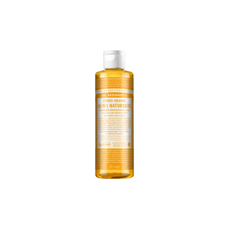 Dr. bronner's Liquid Soap 18in1 - Citrus Orange, 240 ml