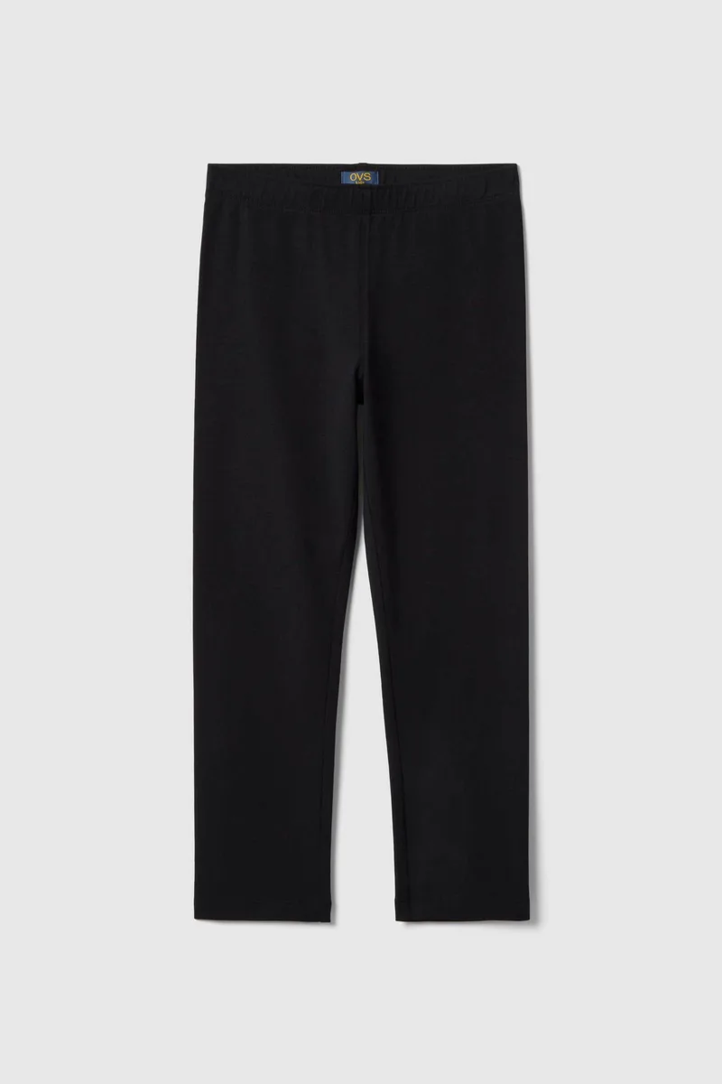 OVS παιδικό κολάν μονόχρωμο Slim Fit - 002680513 Μαύρο
