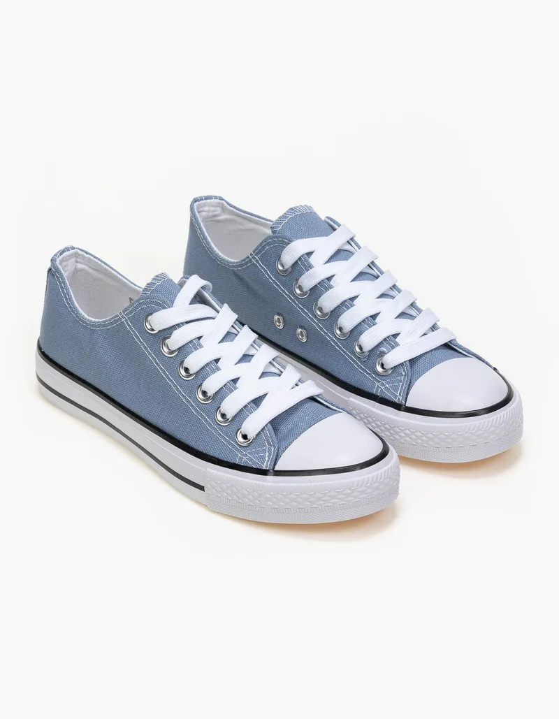 Basic sneakers πάνινα - Γαλάζιο