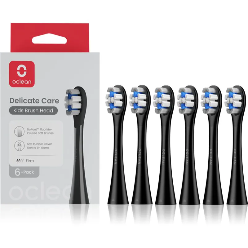 Oclean P3K8 Black ανταλλακτική κεφαλή για παιδιά 6 τμχ