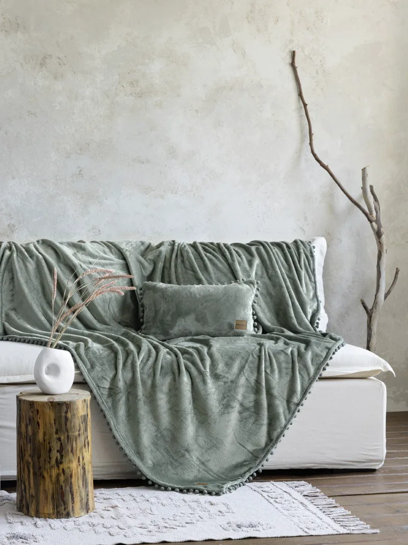 Ριχτάρι Πολυθρόνας Nima Macia Sage Green 130x180