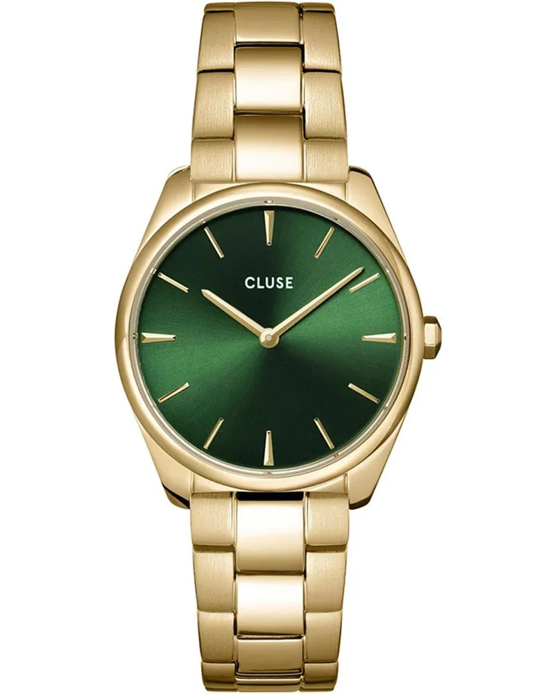 CLUSE Feroce Petite - CW11217, Χρυσό case with Stainless Steel Bracelet