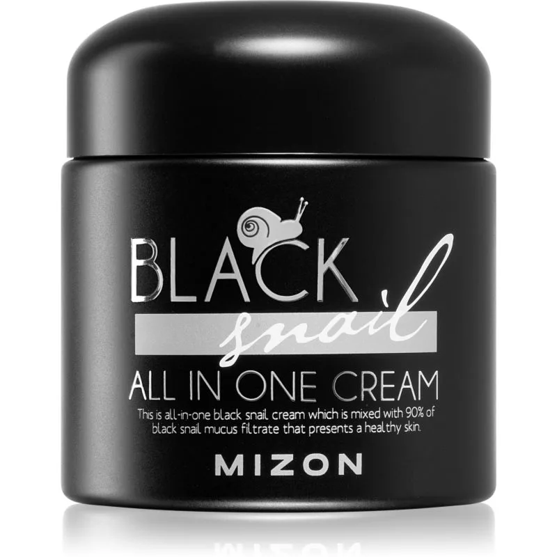 Mizon Black Snail All in One κρέμα προσώπου με φιλτραρισμένη βλέννα σαλιγκαριού 90% 75 ml