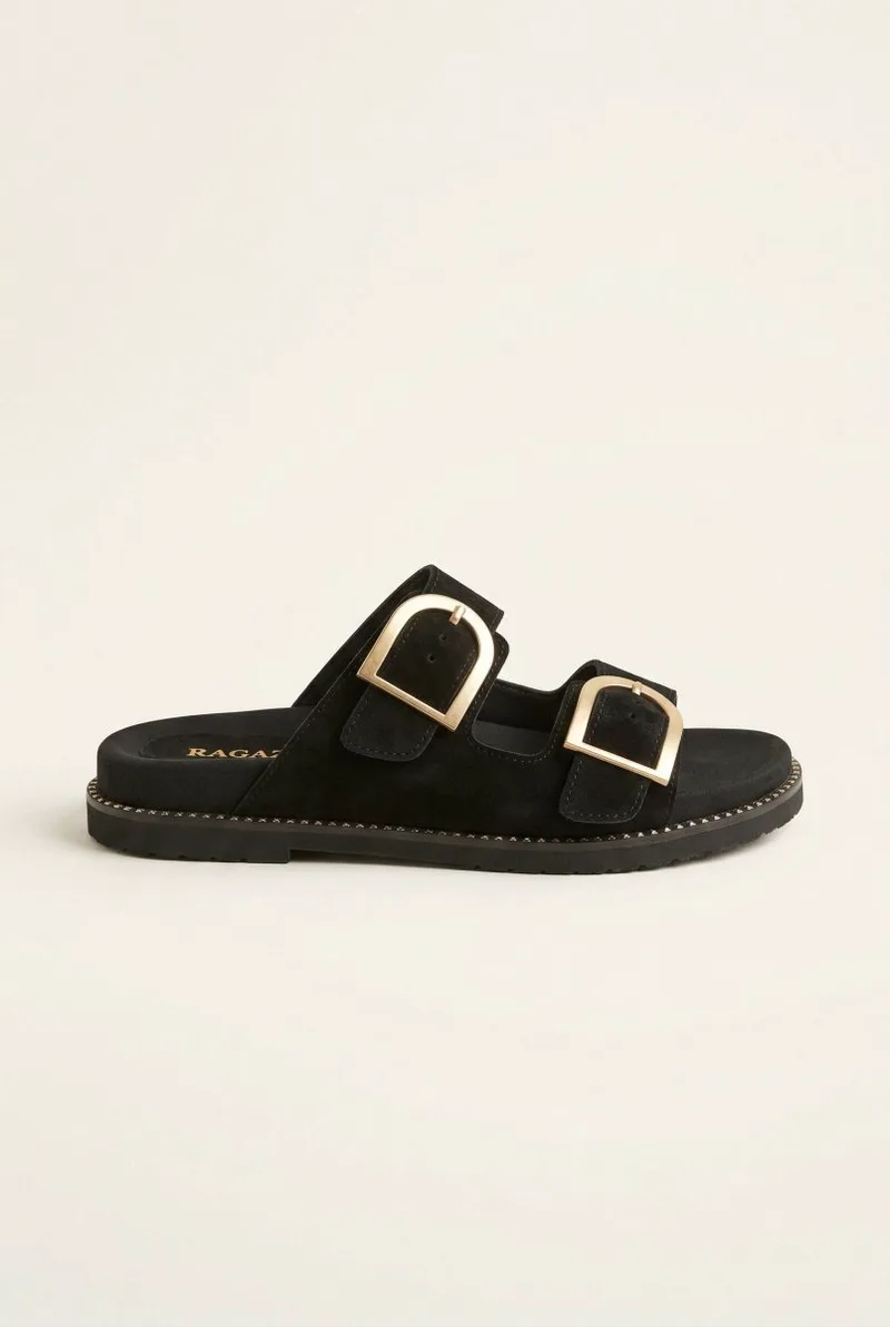 RAGAZZA Sandals - 01252 - Black Suede