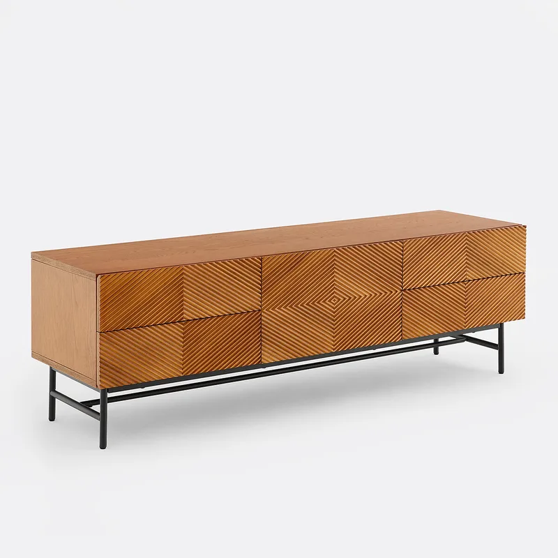 Έπιπλο τηλεόρασης με επένδυση Μ42xΠ150xΥ48cm