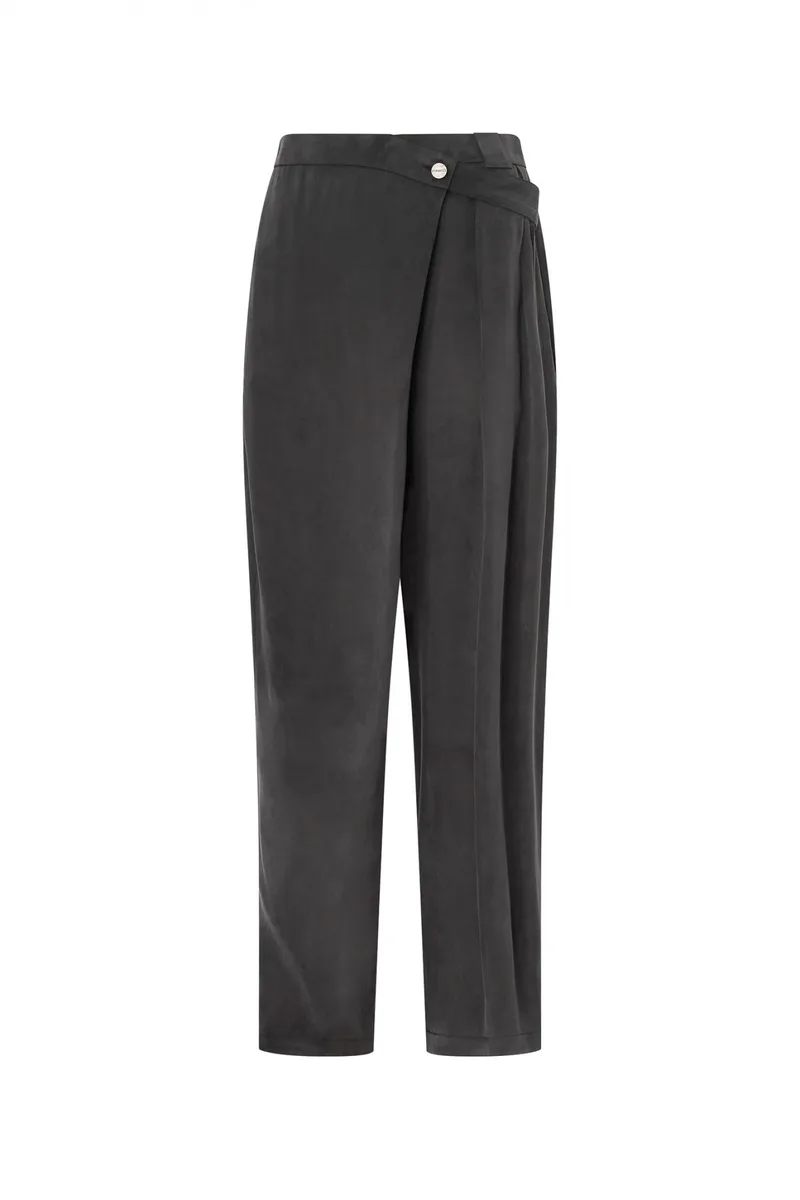 PINKO ΠΑΝΤΕΛΟΝΙ CARROT PESCE TROUSER ΚΡΟΥΑΖΕ ΑΝΘΡΑΚΙ