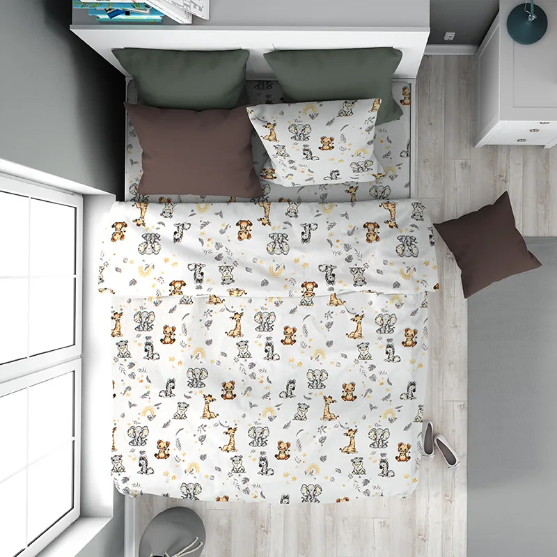 Παπλωματοθήκη Φανελένια Μονή 160X240 Dimcol Savanna 36 (160x240)