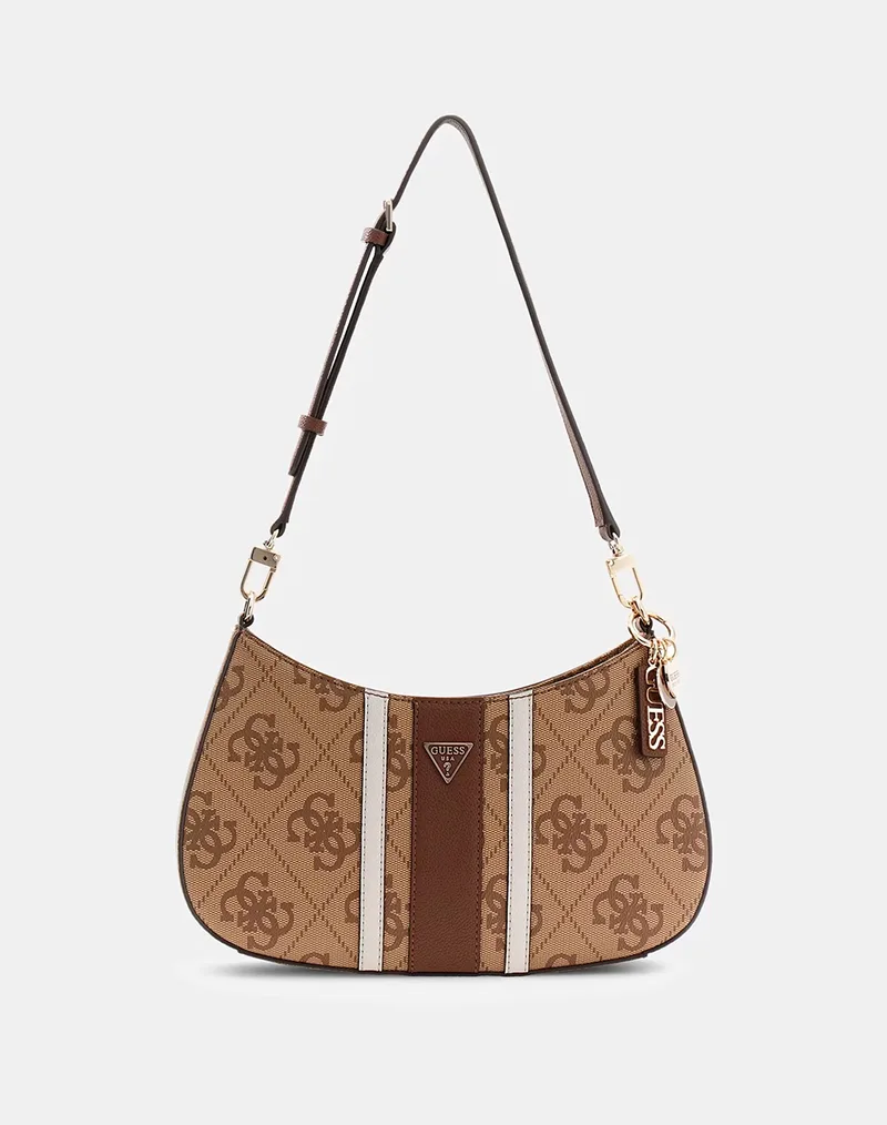 GUESS NOELLE II TOP ZIP SHOULDER BAG ΤΣΑΝΤΑ ΓΥΝΑΙΚΕΙΟ HWSS9672180-LGW Cappuccino