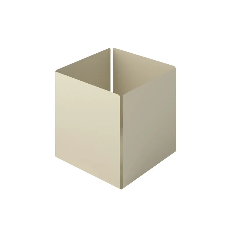 Θήκη Οργάνωσης Ανοξείδωτη Matt Ivory Pam & Co 13x13x13εκ. 118-703 (Υλικό: Ανοξείδωτο, Χρώμα: Ιβουάρ) - Pam & Co - 118-703