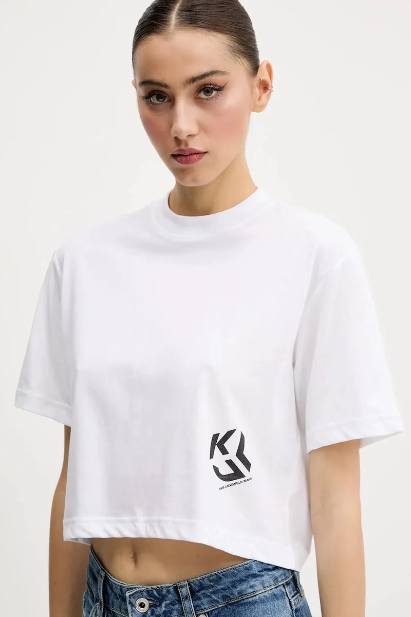 Karl Lagerfeld Jeans T-shirt με βαμβάκι