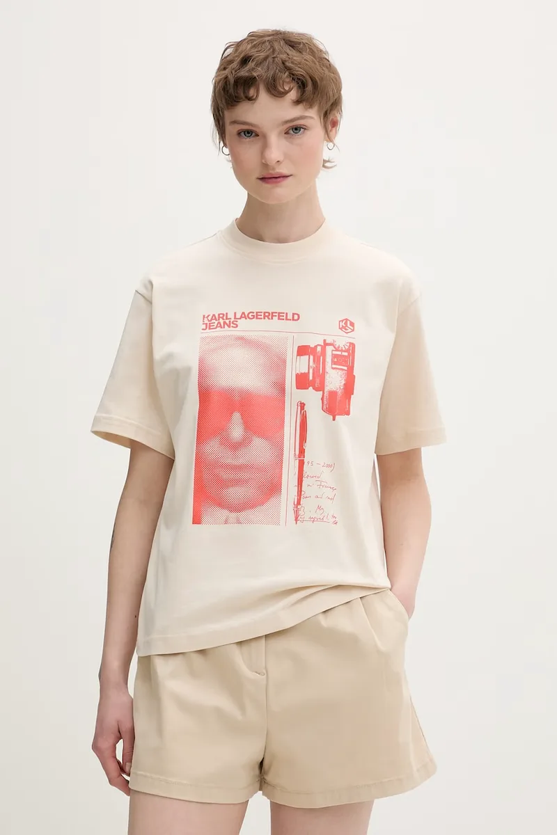 Karl Lagerfeld Jeans t-shirt γυναικείο βαμβακερό