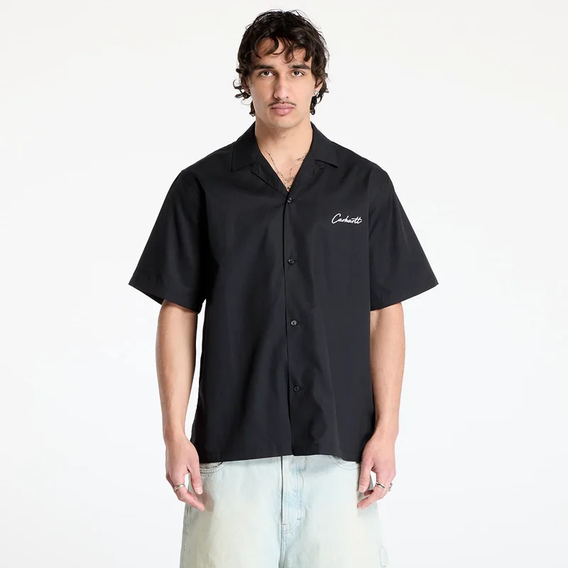 Πουκάμισο Carhartt WIP S/S Delray Shirt UNISEX Black/ White S