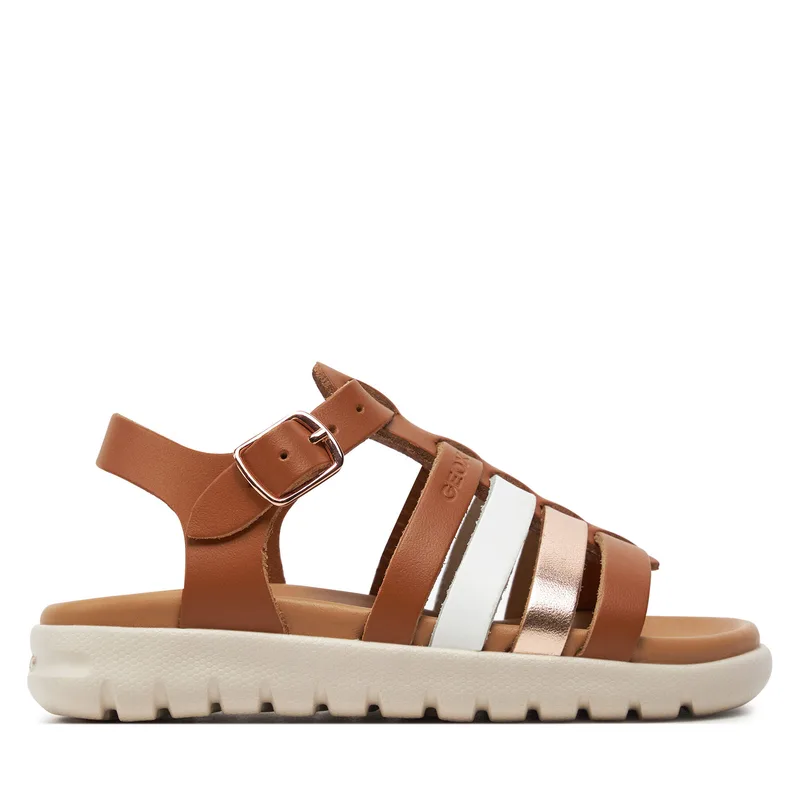 Σανδάλια Geox J Sandal Soleima Gir J35GSB 043CF C6A7F M Καφέ