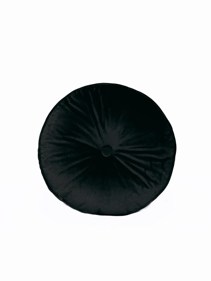 Διακοσμητικο Μαξιλαρι Velvet Feel Ø40cm VF803 BLACK - Palamaiki