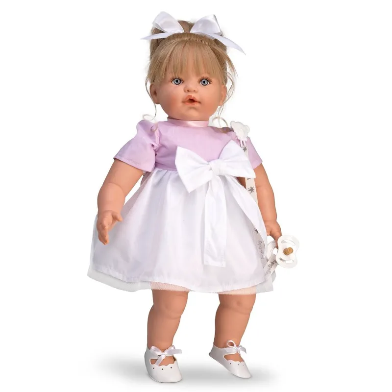 Κούκλα Magic Baby Susy Ροζ Dress με Τούλι 47cm MB47031