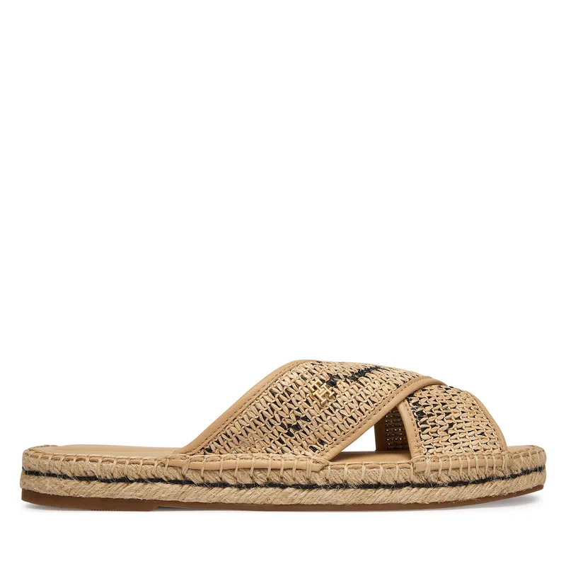 Παντόφλες Tommy Hilfiger Raffia TH FW0FW09139 Μπεζ