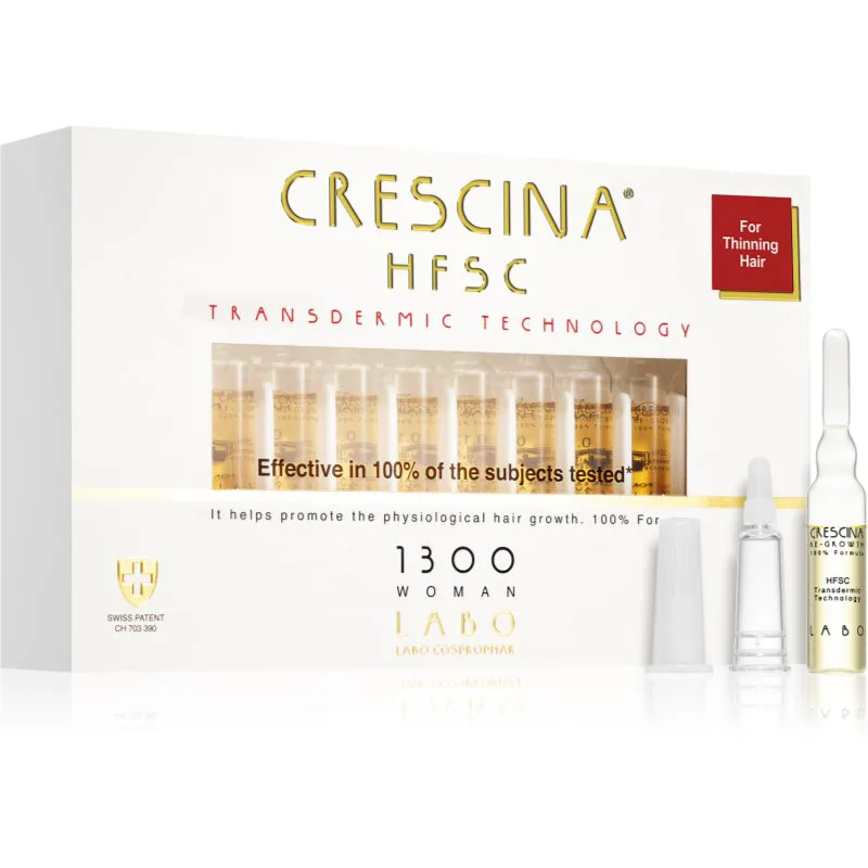 Crescina Transdermic 1300 Re-Growth θεραπεία ανάπτυξης μαλλιών για γυναίκες 20x3,5 ml
