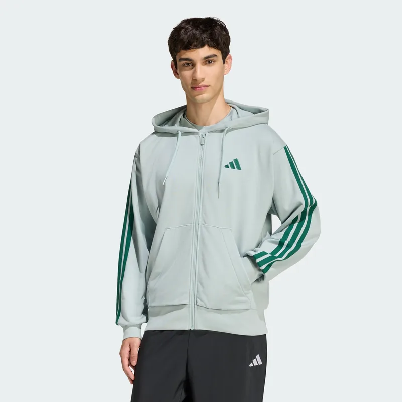 adidas sportswear M Essentials 3-Stripes French Terry Full-Zip Hoodi (9000258446_91292)