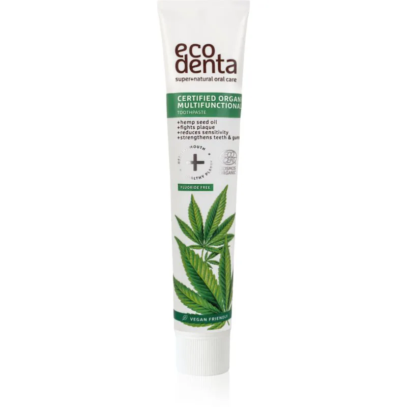 Ecodenta Certified Organic Multifunctional with Hemp φυσική οδοντόπαστα 75 ml