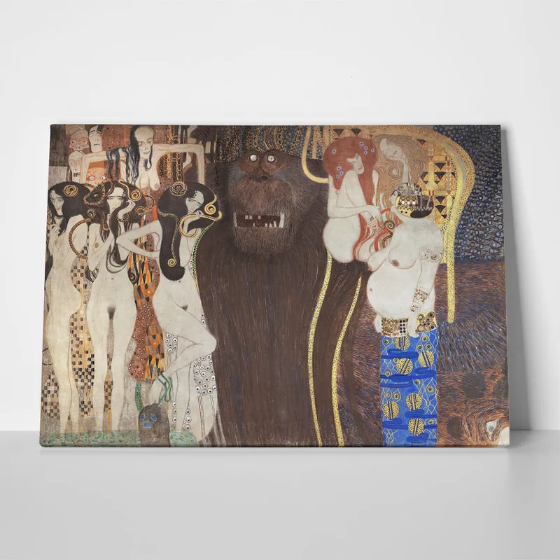 Πινακας σε καμβά KLIMT - THE HOSTILE POWERS
