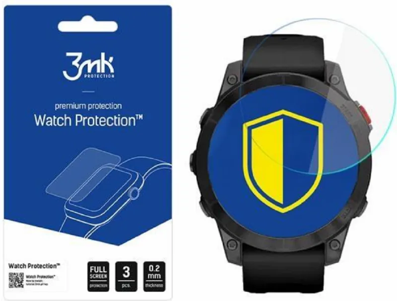 3MK Premium Flexible Glass - Αντιχαρακτικό Υβριδικό Προστατευτικό Γυαλί - Garmin Epix 2 - 0.2mm - 3 Τεμάχια (5903108459389)