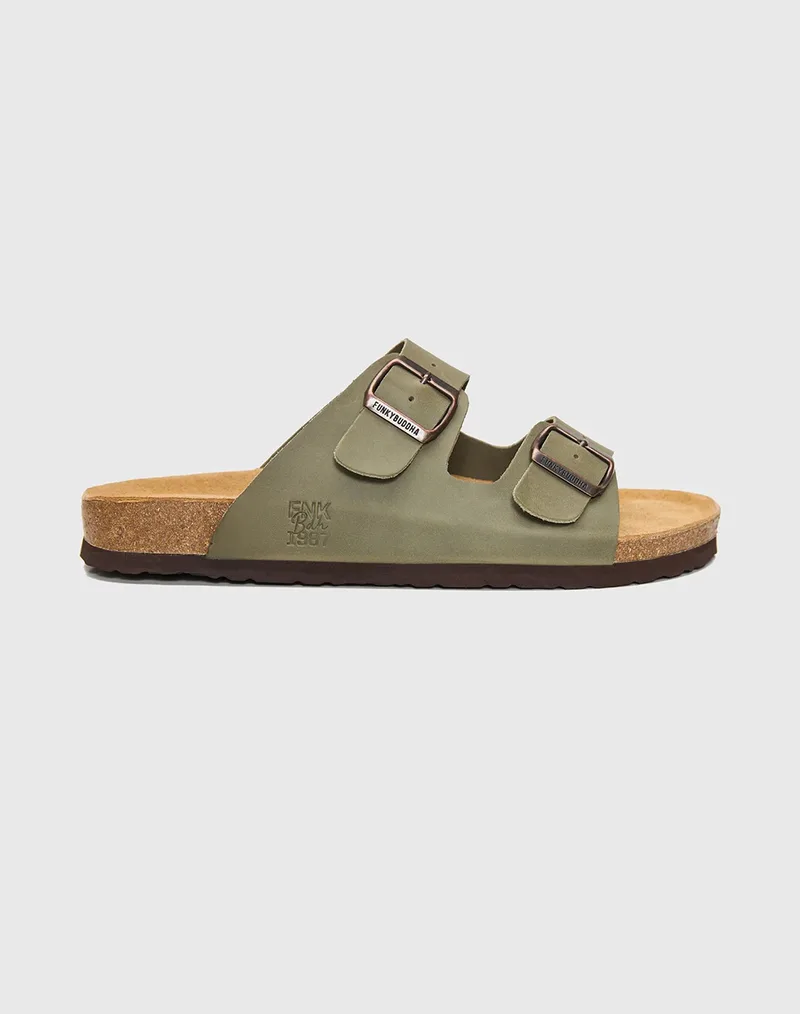 FUNKY BUDDHA Ανδρικά Σανδάλια FBM013-004-08-SAGE GREEN Khaki