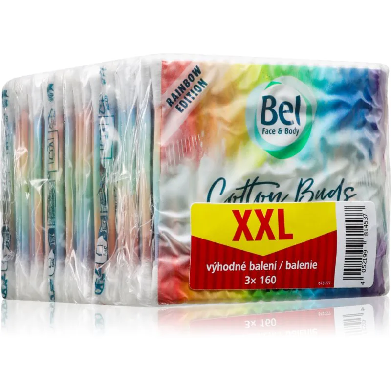 Bel Face & Body Rainbow μπατονέτες επωφελής συσκευασία 3x160 τμχ