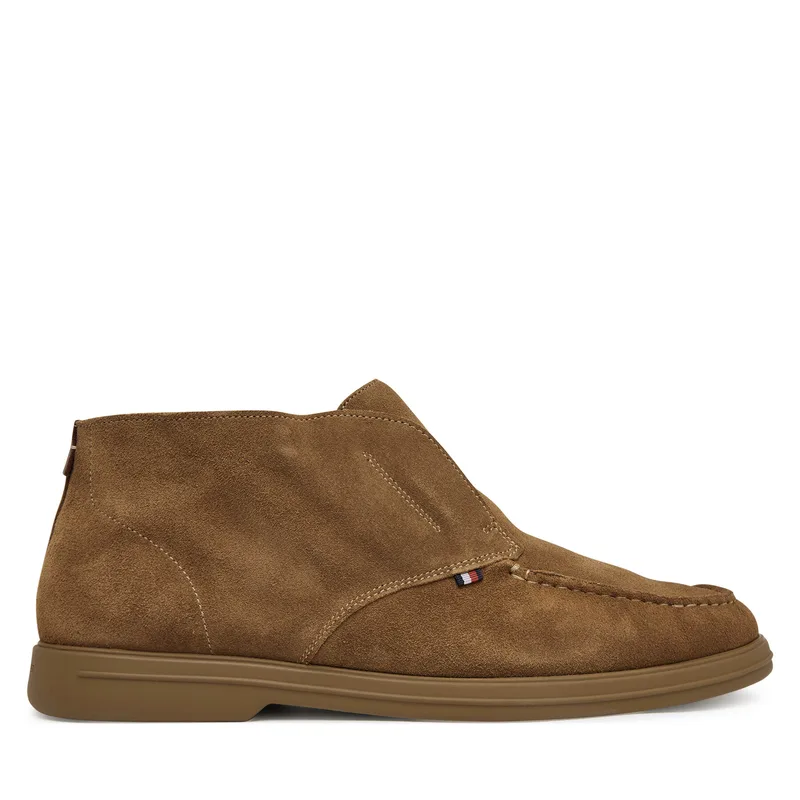 Μποτάκια Tommy Hilfiger Moc T FM0FM05492 Καφέ